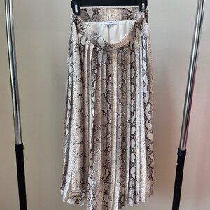 Pleated Snakeskin Fate Skirt